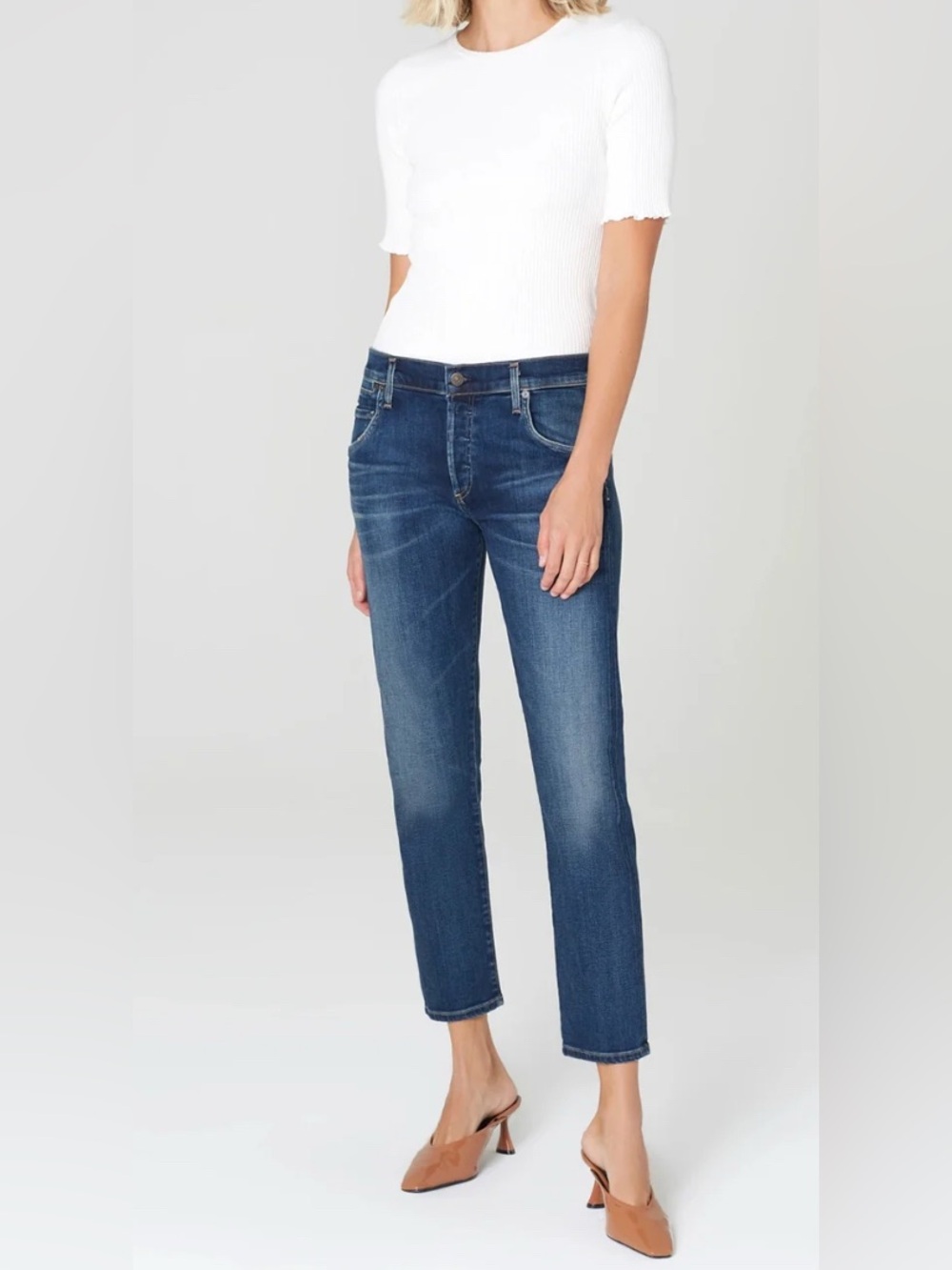 Citizens of Humanity Emerson Slim Boyfriend Jeans Womens Size 24 Casual Fall